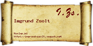 Imgrund Zsolt névjegykártya